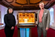 Das berühmte Bernsteinzimmer als Miniatur-Nachbildung hat den Modellbauer 10 Jahre gekostet.