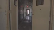 A hallway inside Edinburgh Manor in Scotch Grove, Iowa