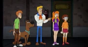 v.li.: Shaggy Rogers, Scooby-Doo, Fred Jones, Daphne Blake, Velma Dinkley