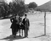 Ollie - Dick (Oliver Hardy) (l) und Stan - Doof (Stan Laurel) (r)