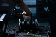 Etobicoke, Ontario, Canada - Captain Malcom Waters (played by Peter Deiwick) is in command of Cathay Pacific Flight 780 as it approaches Hong Kong with malfunctioning engines. In order to get his 309 passengers on the ground safely he'll need to land his Airbus A-330 at a dangerously high speed.