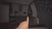 A paranormal investigator spots a shadow figure in a mirror in the bedroom of a house in upstate New York