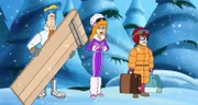v.li.: Fred Jones, Daphne Blake, Velma Dinkley