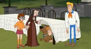 v.li.: Velma Dinkley, Daphne Blake, Scooby-Doo, Shaggy Rogers, Fred Jones