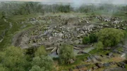 Picture Shows: CGI of Viking Winter Camp at Repton, Derbyshire