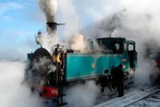 SWR Fernsehen EISENBAHN-ROMANTIK, "Meeresrauschen und Dampfgeflüster in der Picardie", am Dienstag um 14:15 Uhr. No 15 Haine Saint Pierre.