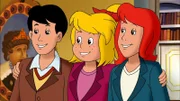 Bibi (M.), Tina (r.) und Alex (l.) freuen sich: Sie sollen für den Grafen Arbeitspferde zu seiner Kupfermine bringen.