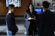 (v.l.n.r.) Nick Torres (Wilmer Valderrama); Jessica Knight (Katrina Law); Timothy McGee (Sean Murray)