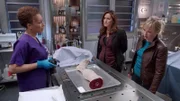 Dr. Melinda Warner (Tamara Tunie), Det. Olivia Benson (Mariska Hargitay) und Det. Amanda Rollins (Kelli Giddish) sind ratlos. Wer hat ein junges Mädchen entführt und das Bein amputiert?