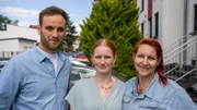 Leon Windscheid (l.) mit Nadia (r.) und Tochter Annabelle (M.)