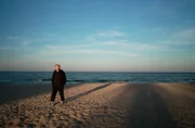 Danny Reinke zuhause am Strand von Mönkebude am Stettiner Haff.