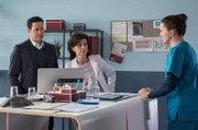 Philipp Brentano, Karin Patzelt und Tom Zondek beraten sich im Fall von Sina Kilic.