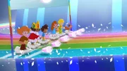 Der kleine Prinz und seine Freunde machen sich für den Start bereit.