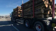 A truck with shipment.