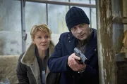 Marie Brand (Mariele Millowitsch, l.); Jürgen Simmel (Hinnerk Schönemann, r.)
