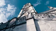 Der 70m hohe Turm der Mariä-Empfängnis-Basilika.