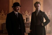 l-r: Frederick Regan (Aidan O'Hare), Percy Cummins (Mark Rendall)