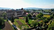 Kirche St. Maria und Markus von oben, Insel Reichenau, Mittelzell.