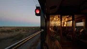 Sonnenuntergang im Rovos Rail-Zug nach Durban
