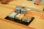 Hako-zushi, eine kulinarische Spezialität aus Osaka.