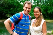Moderator Stefan Pinnow mit Guide Sanni Diesner vom Outdoor Zentrum Lahntal.