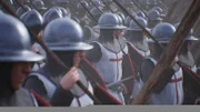 Das englische Heer des jungen Königs Heinrich V. ist nach einer langen Belagerung geschwächt.