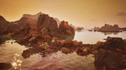Die Atmosphäre der jungen Erde ist noch frei von Sauerstoff. Erstes Leben gibt es nur unter Wasser.