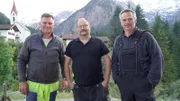 Die Scheidle Brüder Manfred und Roland flankieren den Deutschland-Rückkehrer Sascha Wolf.