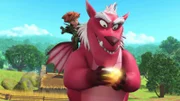 Drache Derke setzt seine Hoffnungen in den Drachenstein.
