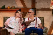 v.l.n.r: Birgit Pfeiffer und Marcus Neuweiler (Die Gscheidles)
