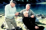 (v.li.): Walther Reyer (Dr. Pankraz Obermayr), Richard Beek (Melzig), Harald Krassnitzer (Dr. Justus Hallstein).
