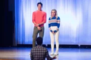Milo Manheim (Pierce), Meg Donnelly (Taylor Otto).