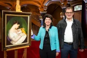 Junge Frau mit ihrem Kind - ein anrührendes Biedermeier-Gemälde auf hohem Niveau.