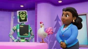 v.li.: Digi, Chickaletta, Mayor Goodway
