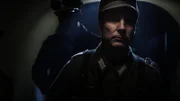 SS-Kapitän Schrader und Major Gangl fliehen zurück nach Castle Itter (Dramatische Aufarbeitung).
