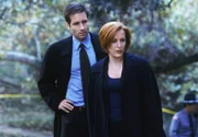 Fox Mulder (David Duchovny, l.); Dana Scully (Gillian Anderson, r.)