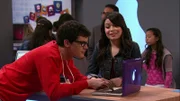 L-R: Trey (Miles Wood), Carly Shay (Miranda Cosgrove)