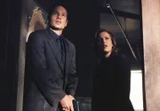 Fox Mulder (David Duchovny, l.); Dana Scully (Gillian Anderson, r.)