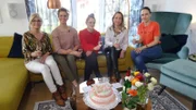 V.l.: Gertrud, Pia, Laura, Inna und Kandidatin Anja.