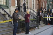 L-R: Det. Don Flack (Eddie Cahill)Karen Winston (Sophie Sinise)