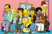 Die Simpsons "It's only Rock 'n' Roll". Im Bild: Homers Familie will ihm einen großen Traum erfüllen und spendiert ihm eine Woche Aufenthalt im 'Rolling-Stones-Fantasie-Lager'. Dort lernt er von Mick Jagger, Keith Richards, Lenny Kravitz und anderen Berühmtheiten wie man ein waschechter Rockstar wird. Selbst ein Auftritt mit seinen großen Idolen scheint in Reichweite zu rücken.