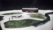 Die Armee ist auf dem Vormarsch.