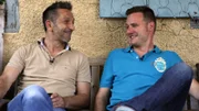 Mauro und Andreas (re.) gönnen sich ein kleines Päuschen