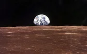 Ancient Aliens, Series 10 Episode 06 "The Other Earth", Showing Earth over the Lunar Horizon, © Getty Images.