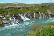 Wasserfall am Öxarafossen.