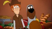 v.li.: Shaggy Rogers, Scooby-Doo