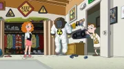 L-R: Melissa Chase  (voiced by Sabrina Carpenter) and Milo Murphy (voiced by 'Weird Al' Yankovic)