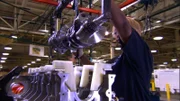 Arbeiter in der Fabrik in Detroit, Michigan