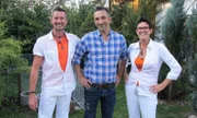 Trödelprofi Mauro Corradino (Mitte) mit Gerhard und Michaela
