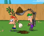 Phineas (l.) und Ferb